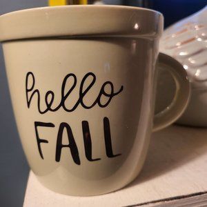 "Hello Fall" Jumbo Mug by IQ Accessories